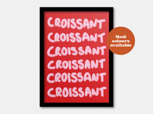 Load image into Gallery viewer, Croissant Painted-Style Print
