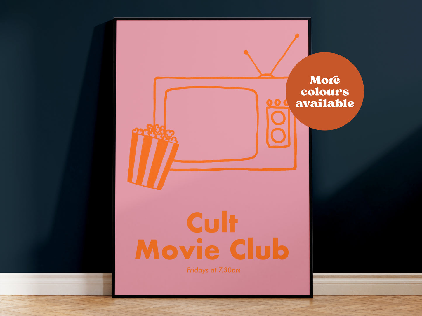 Cult Movie Club Handdrawn Print