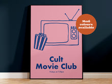 Load image into Gallery viewer, Cult Movie Club Handdrawn Print
