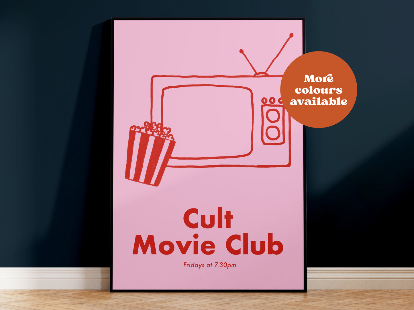 Cult Movie Club Handdrawn Print