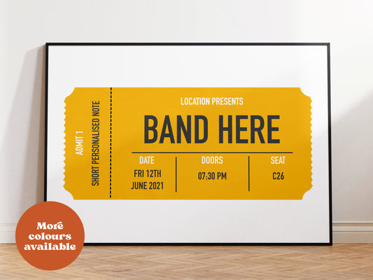 Custom Ticket Print