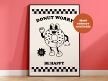 Load image into Gallery viewer, Donut Worry Be Happy Takeaway Print
