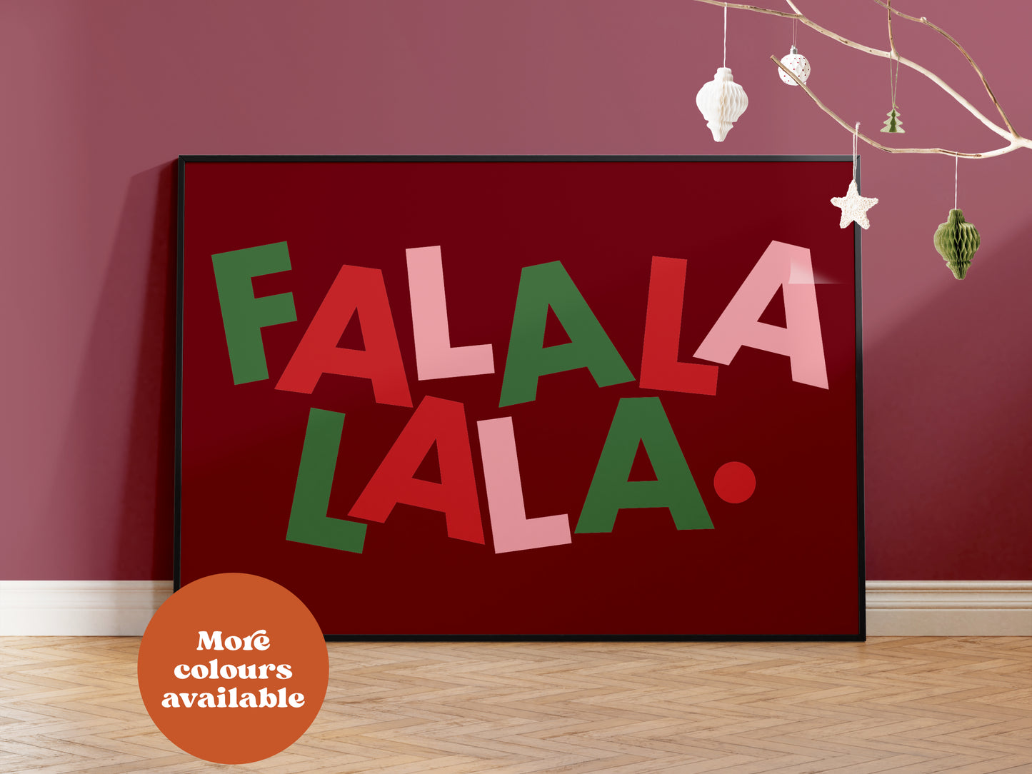 Fa La La Typography Print