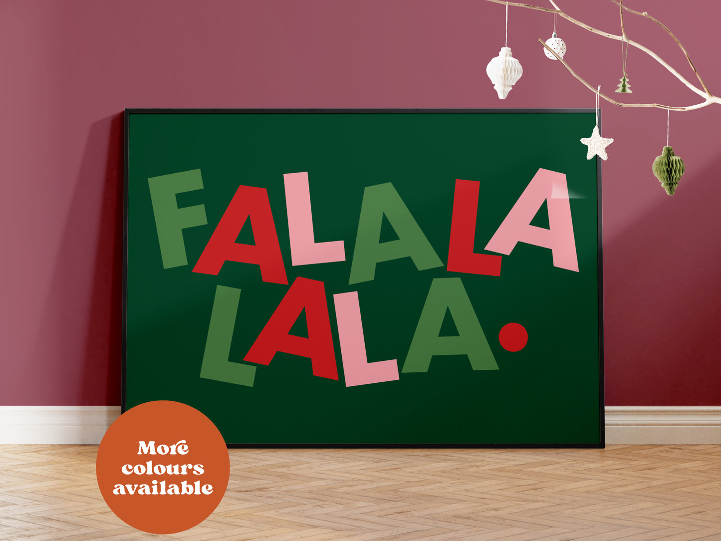 Fa La La Typography Print