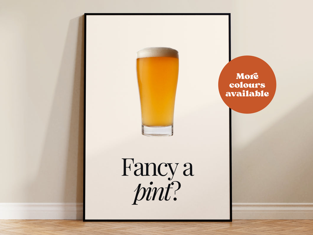 Fancy a Pint Lager IPA Print