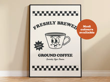 Load image into Gallery viewer, Freshly brewed ground coffee print
