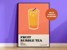 Load image into Gallery viewer, Fruit Bubble Tea Print
