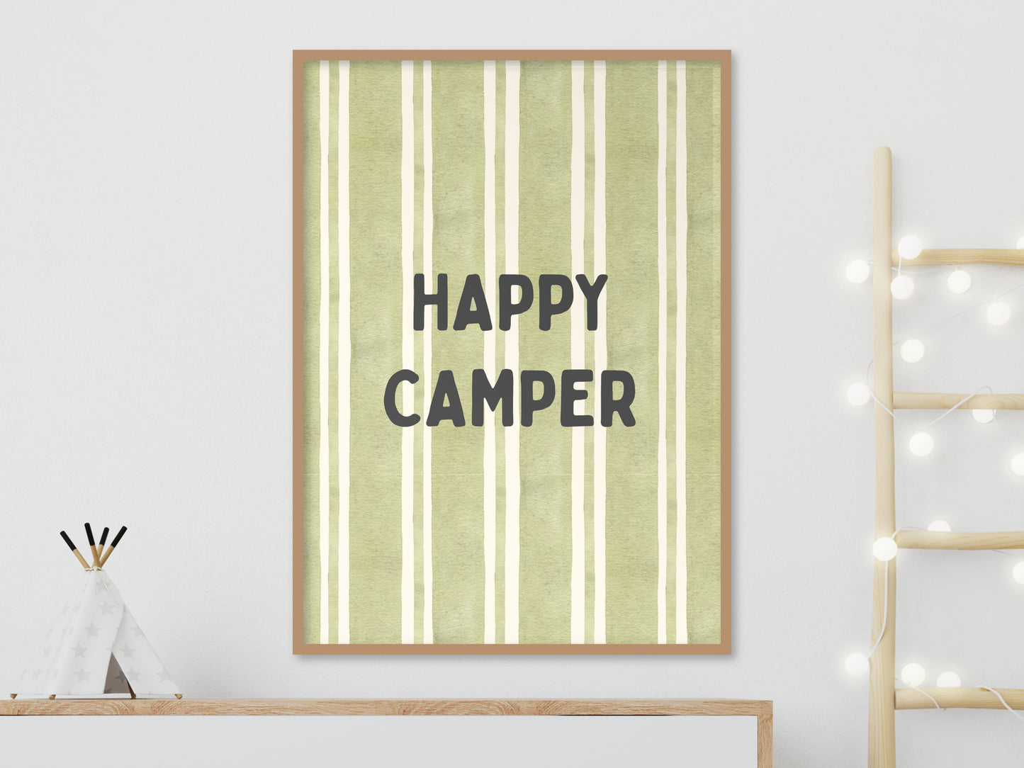 Happy Camper Camping Van Kids Print
