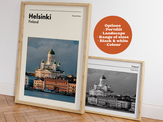 Helsinki Finland Travel Print - City Series