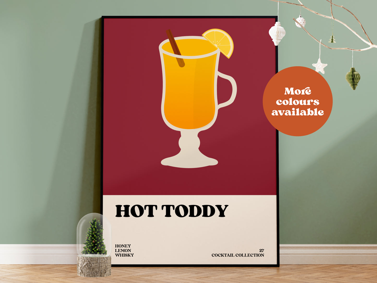 Hot Toddy Christmas Cocktail Print