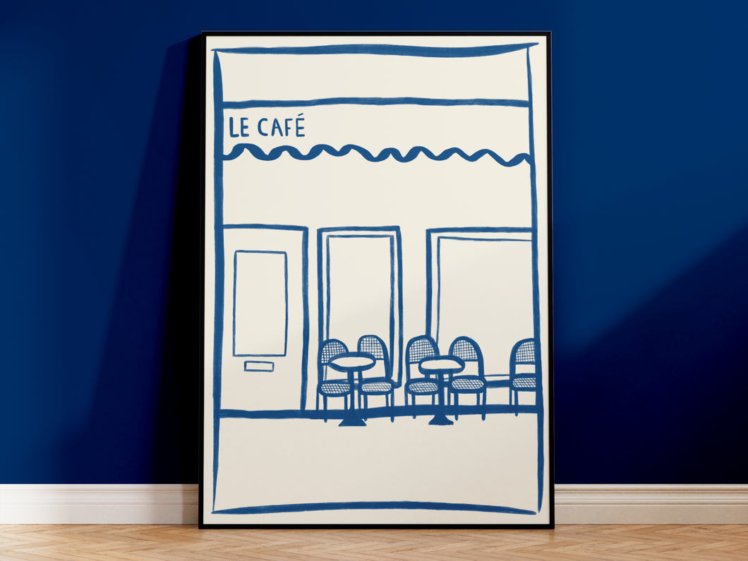 Le French Cafe Print