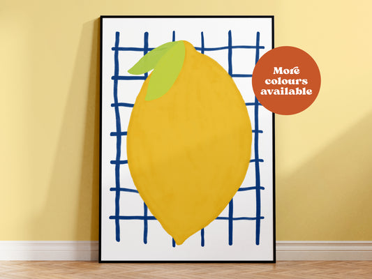 Lemon Hand-Drawn Print