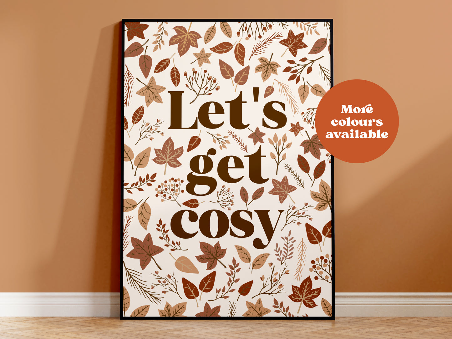Let's get cosy print