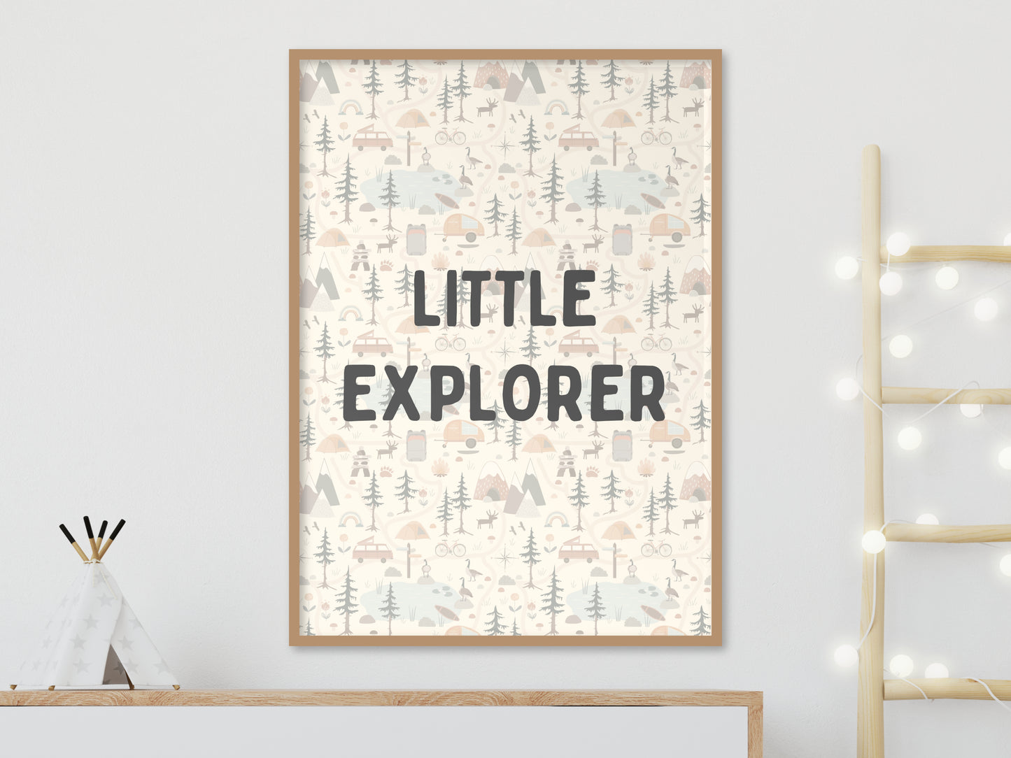 Little Explorer Camping Van Kids Print