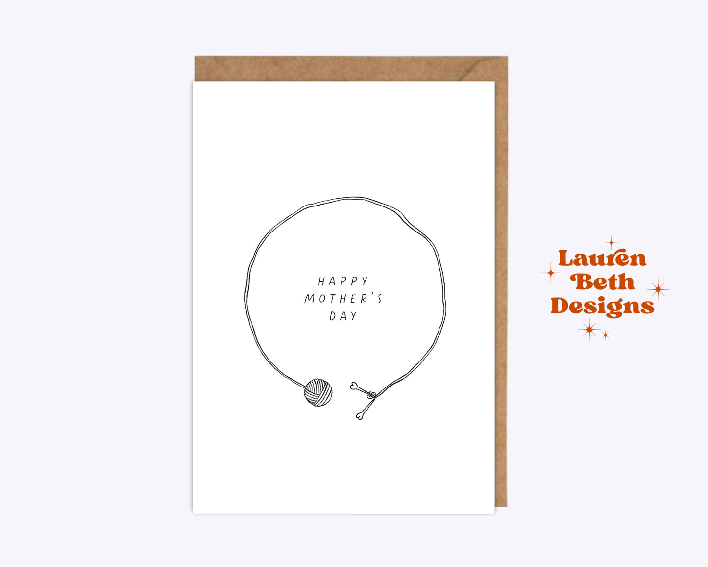 Happy Mother's Day Knitting Card