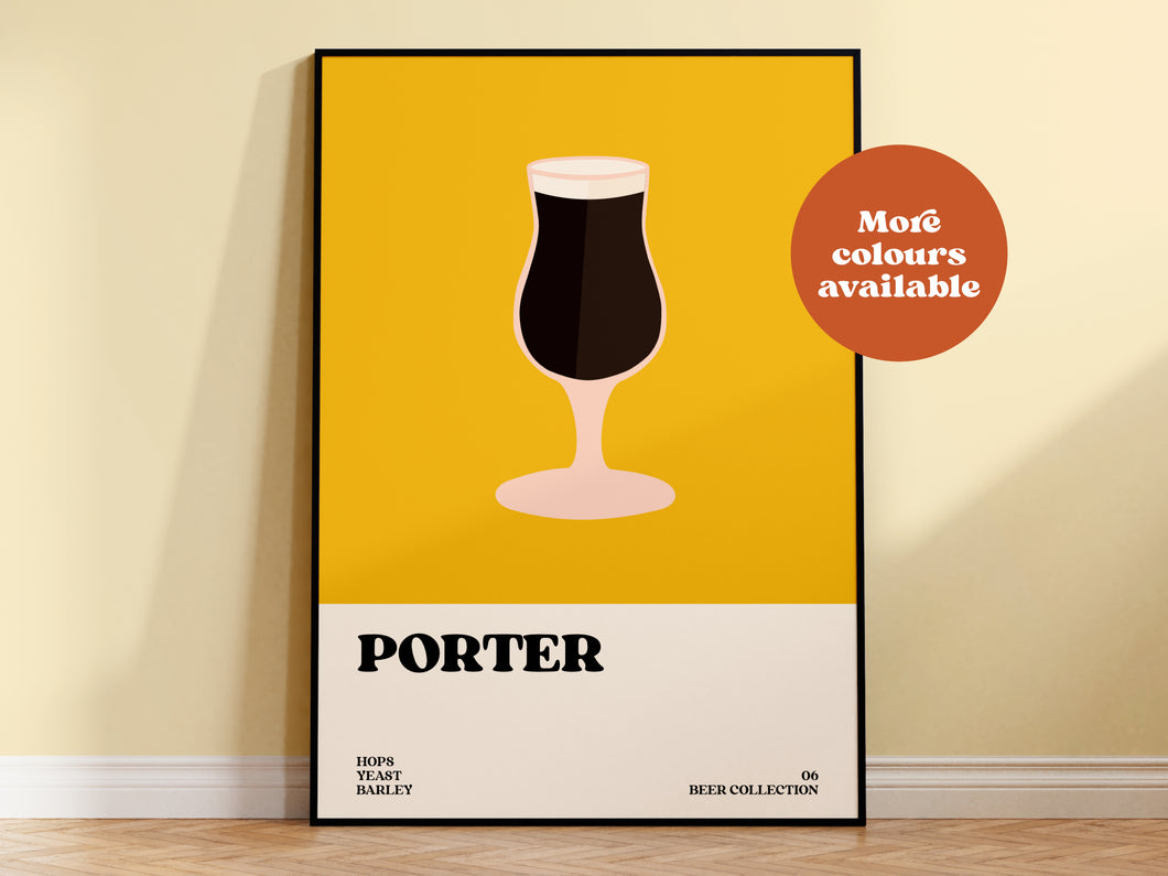 Porter Beer Print