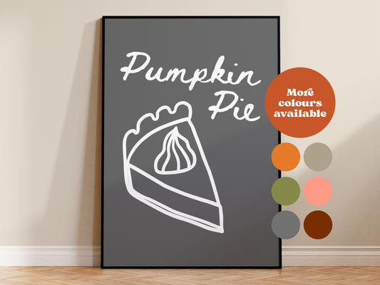 Pumpkin Pie Painted Print