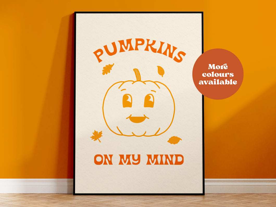 Pumpkins on my mind print