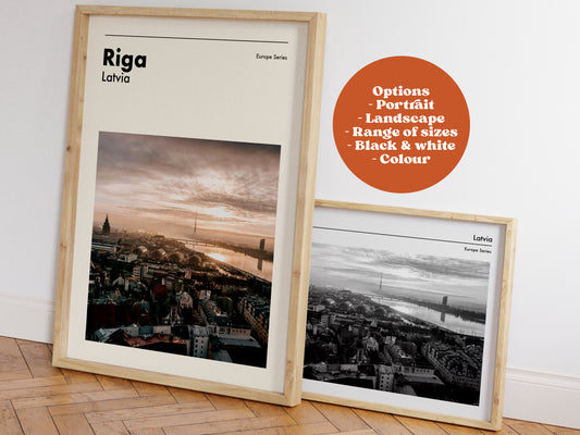Riga Latvia Travel Print - City Series