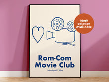 Load image into Gallery viewer, Rom-Com Movie Club Handdrawn Print
