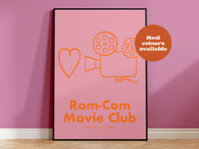 Load image into Gallery viewer, Rom-Com Movie Club Handdrawn Print
