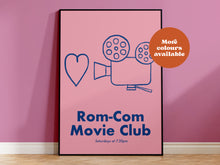 Load image into Gallery viewer, Rom-Com Movie Club Handdrawn Print
