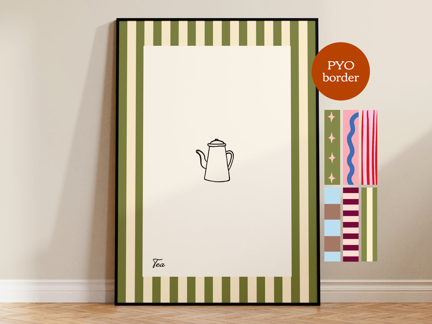 PYO Border - Tea Print