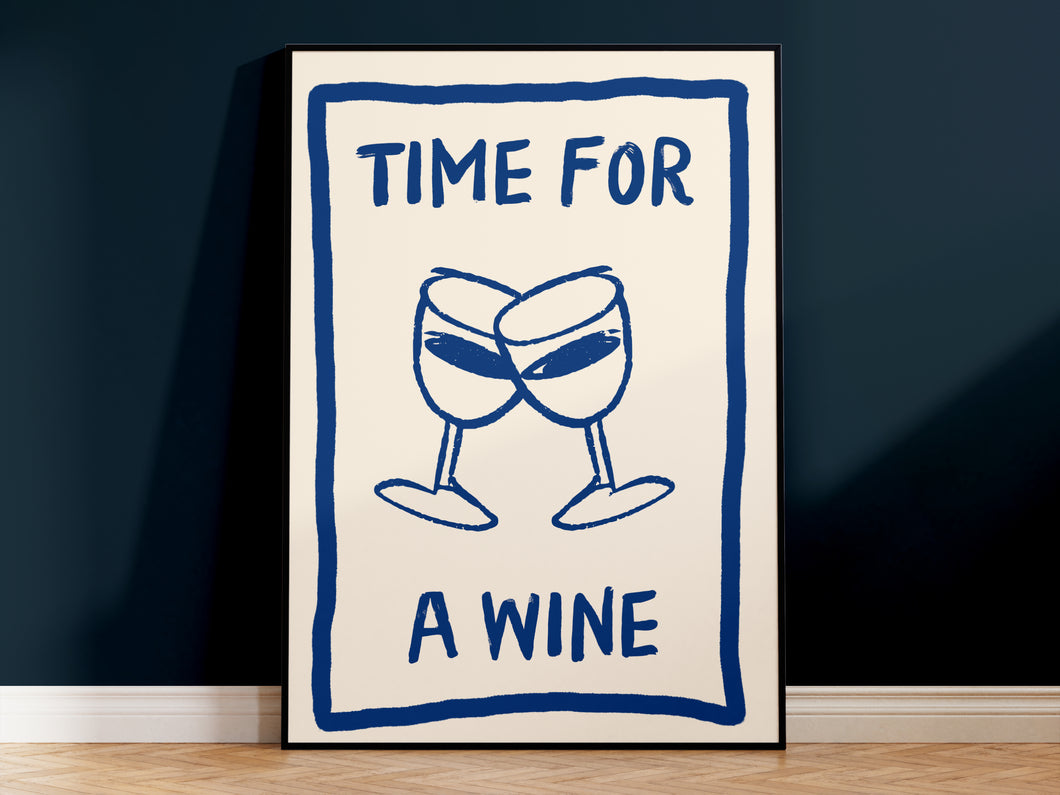 Time for a Wine Print