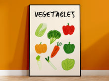 Load image into Gallery viewer, Vegetables Drawing Print
