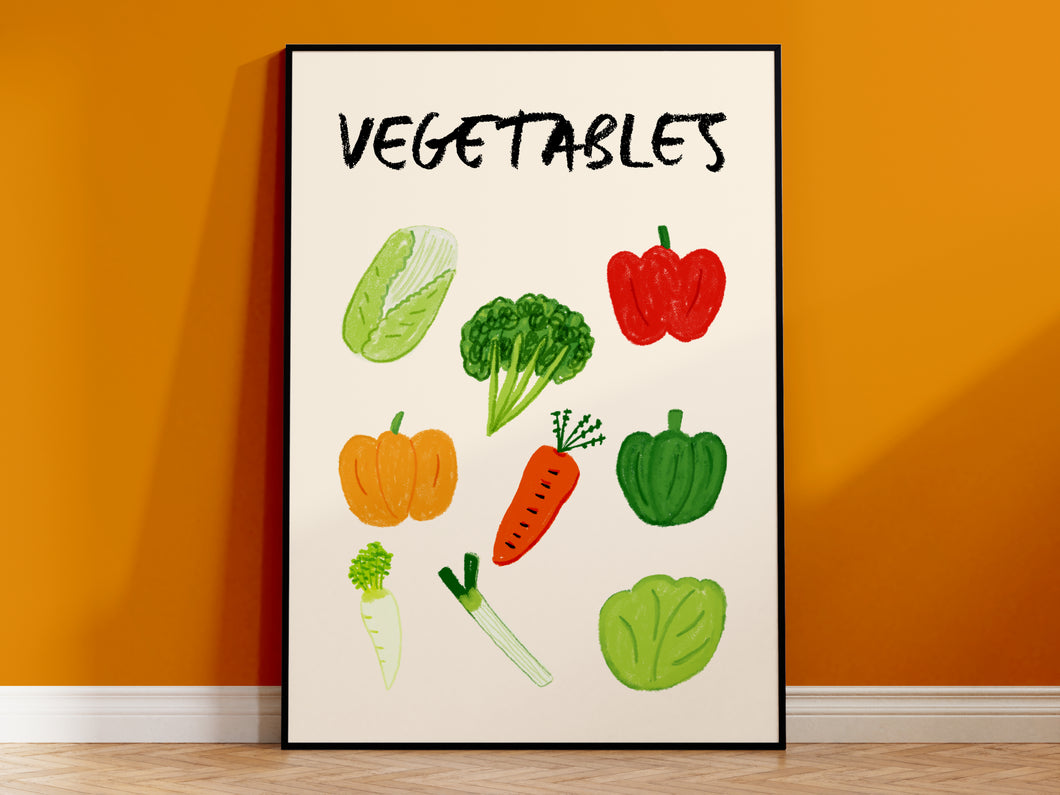 Vegetables Drawing Print