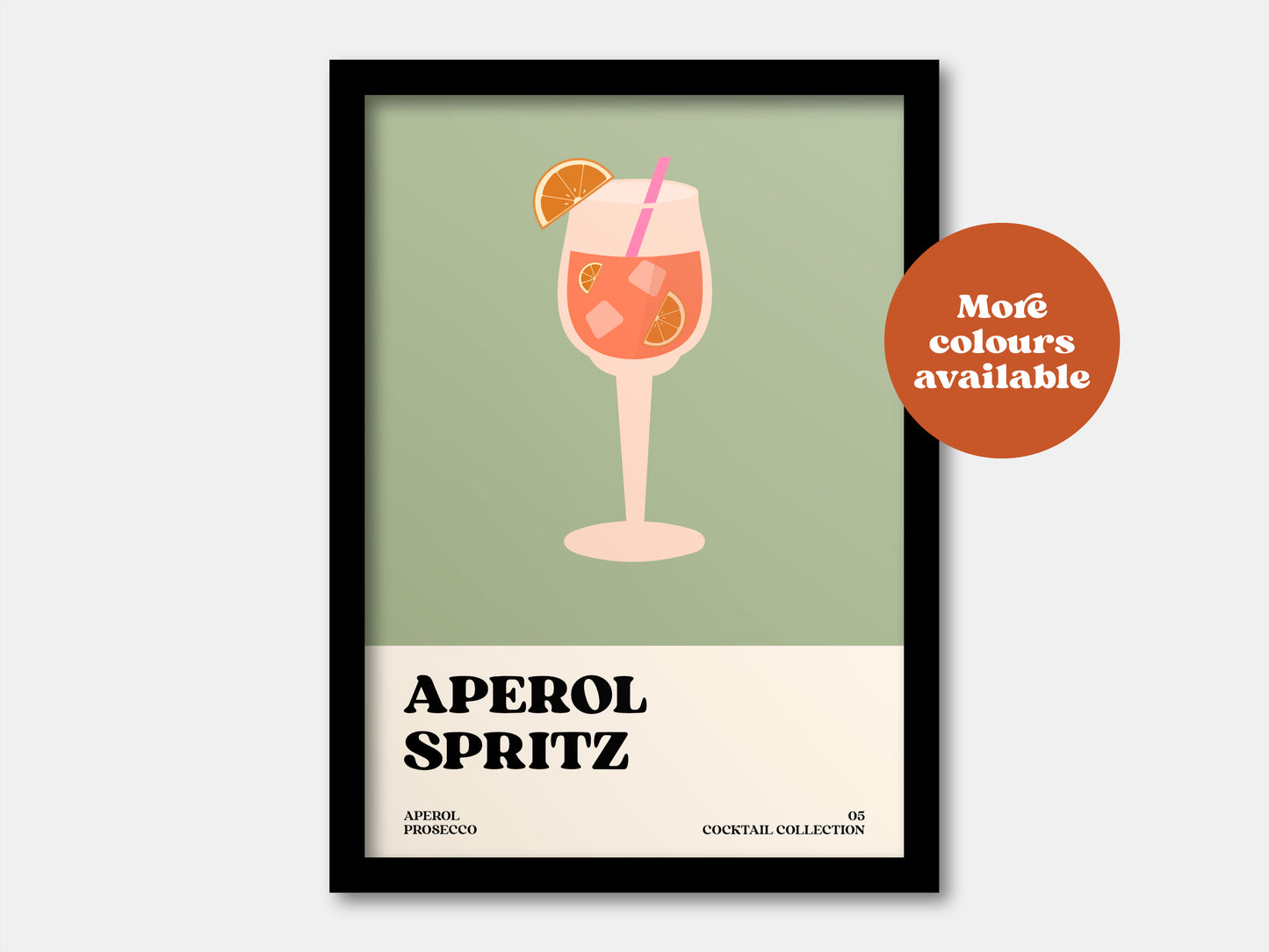 Aperol Spritz Cocktail Print