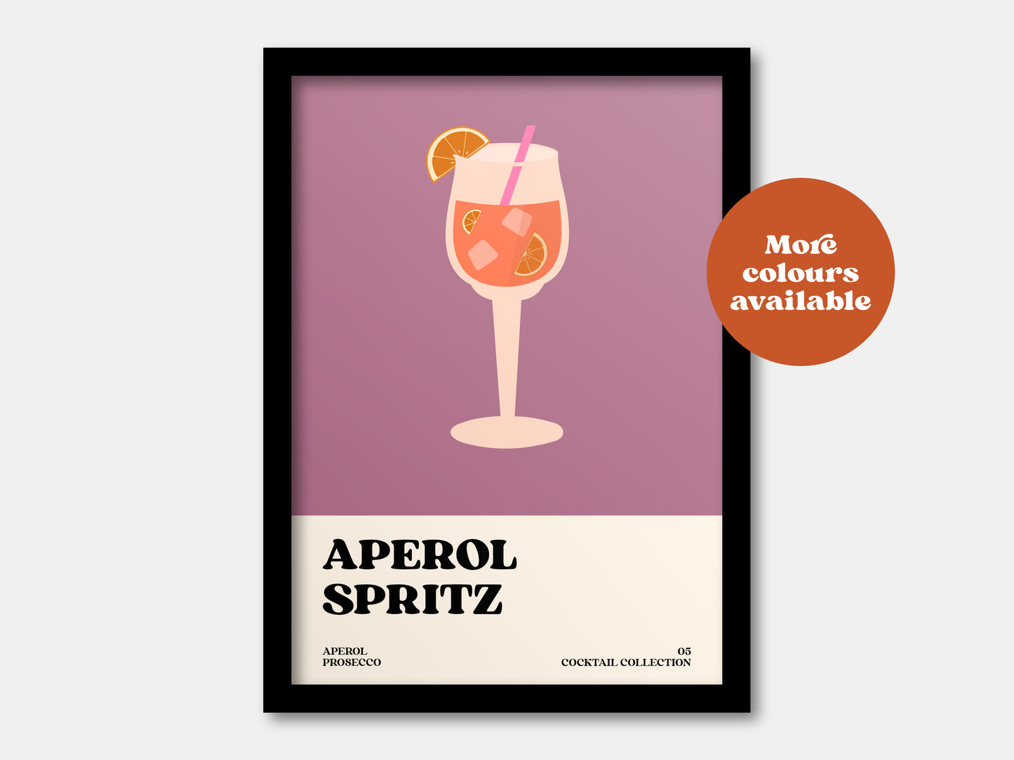 Aperol Spritz Cocktail Print