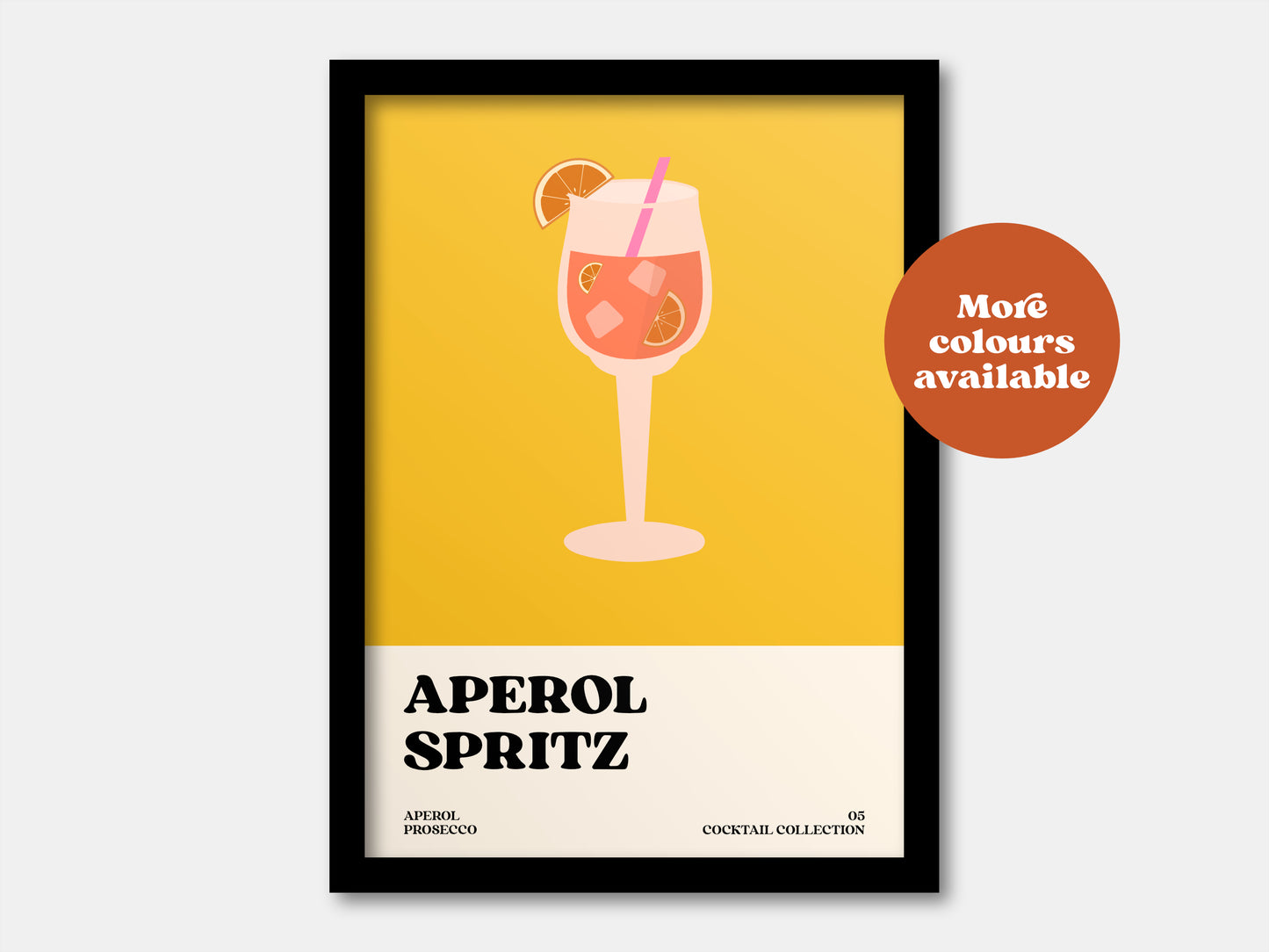 Aperol Spritz Cocktail Print