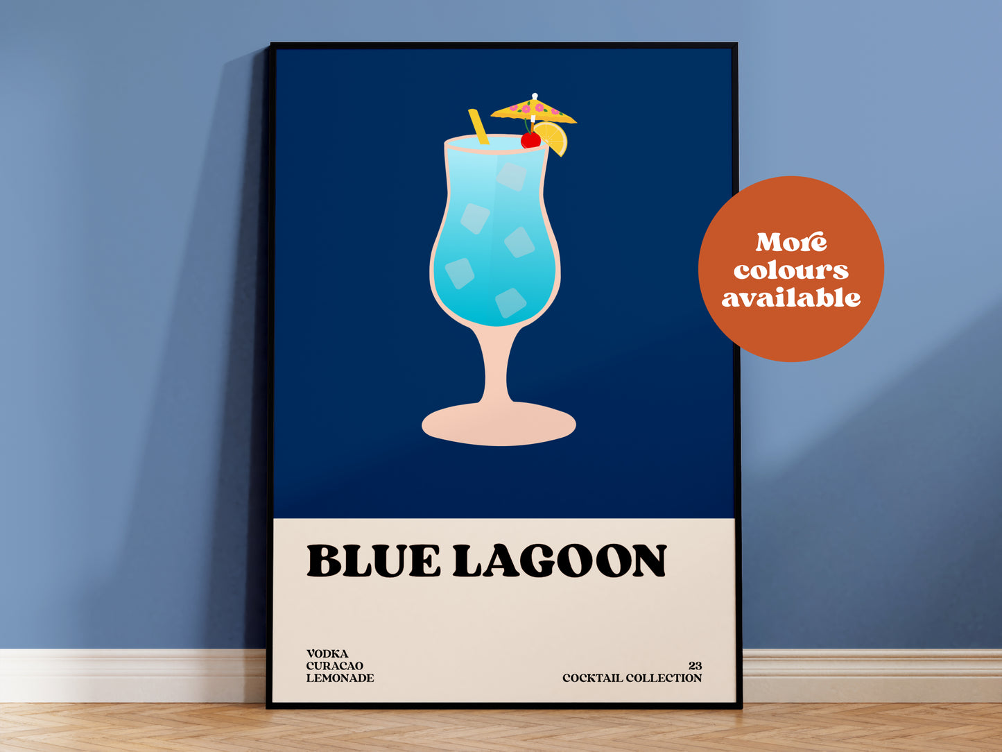 Blue Lagoon Cocktail Print