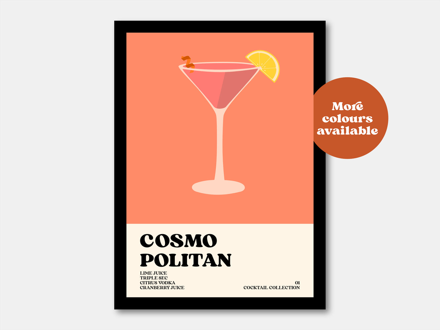 Cosmopolitan Cocktail Print