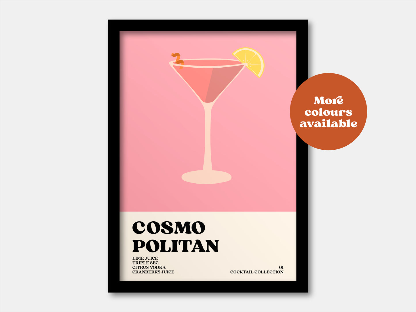 Cosmopolitan Cocktail Print