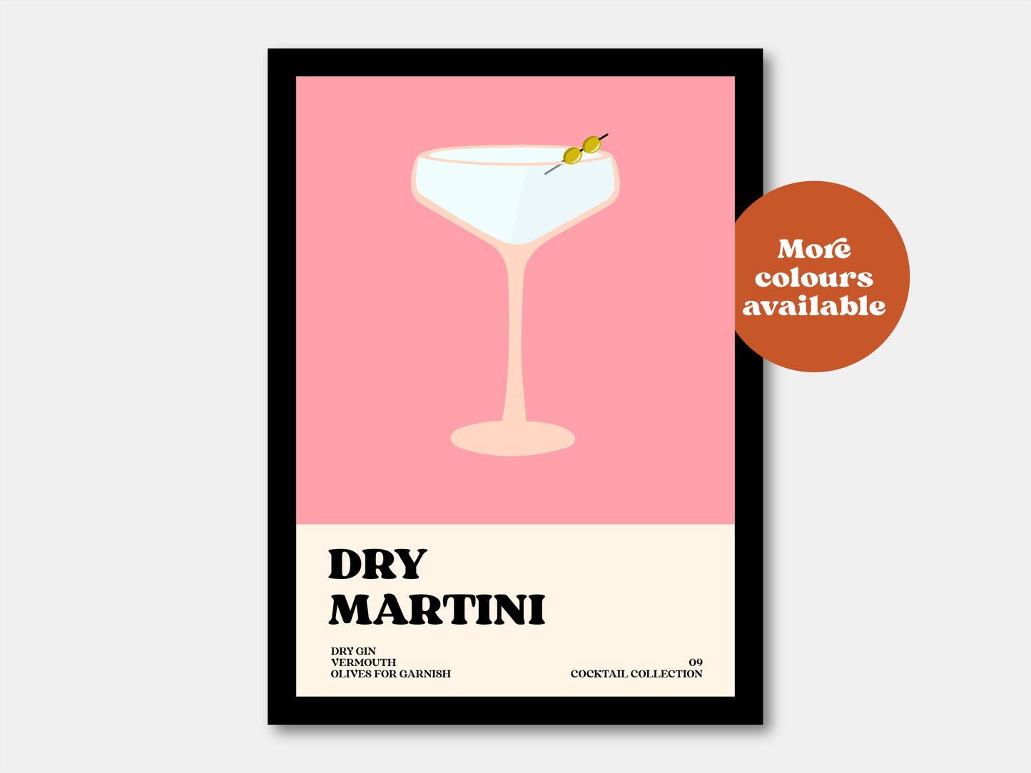 Dry Martini Cocktail Print