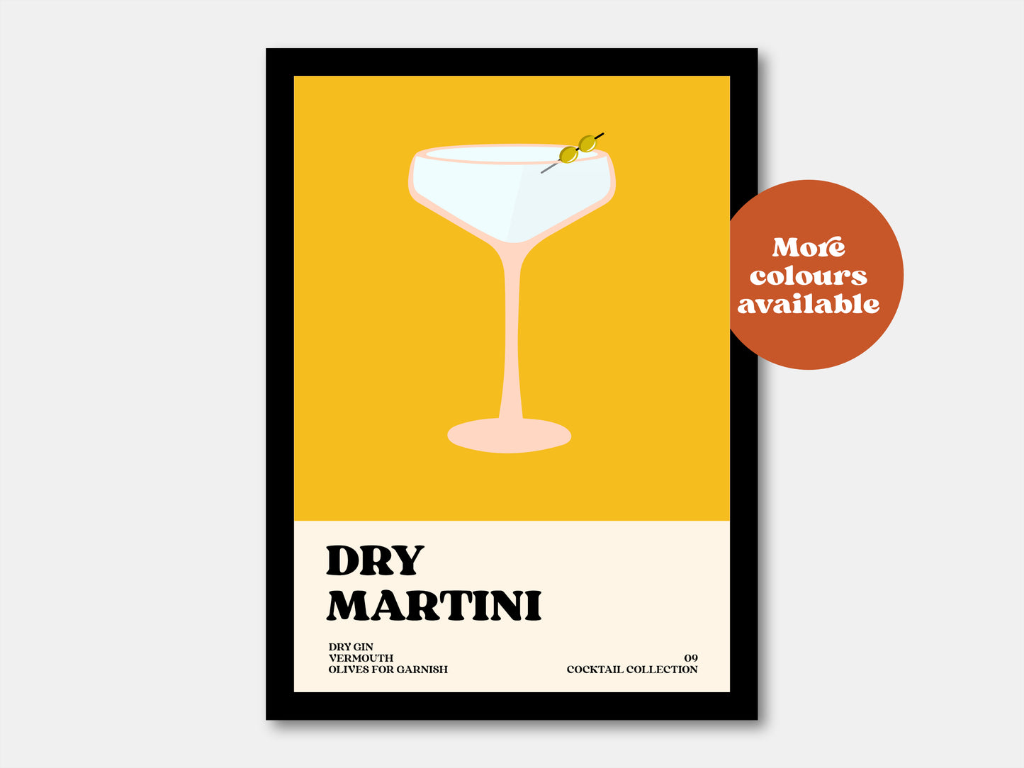 Dry Martini Cocktail Print