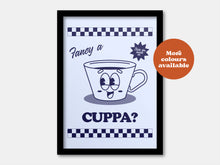 Load image into Gallery viewer, Fancy a cuppa tea coffee print
