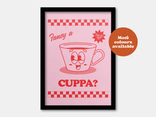 Load image into Gallery viewer, Fancy a cuppa tea coffee print
