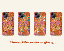 Load image into Gallery viewer, 70s Flower power snap phone case
