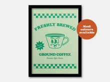 Load image into Gallery viewer, Freshly brewed ground coffee print
