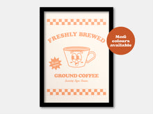 Load image into Gallery viewer, Freshly brewed ground coffee print
