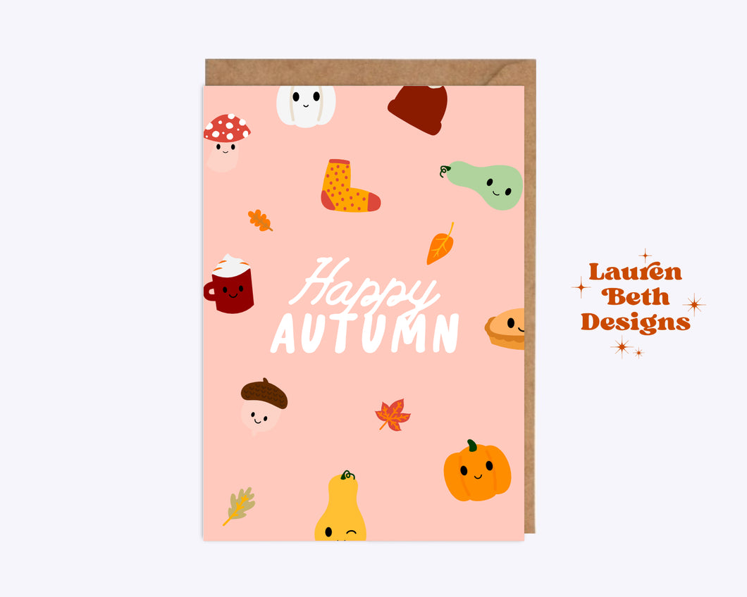 Happy autumn / fall card