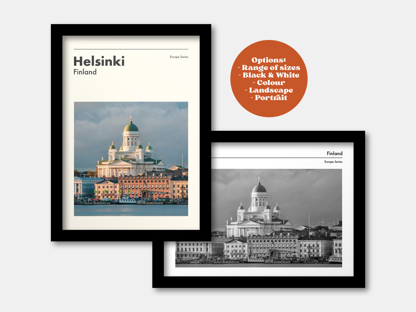 Helsinki Finland Travel Print - City Series