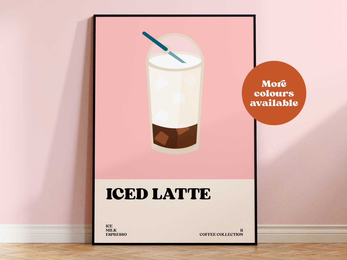 Iced Latte Coffee Print