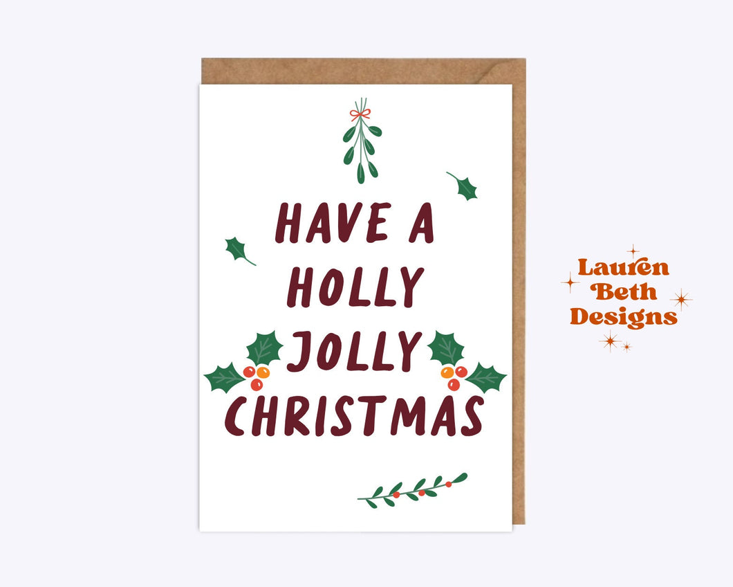 Holly Jolly Christmas Card