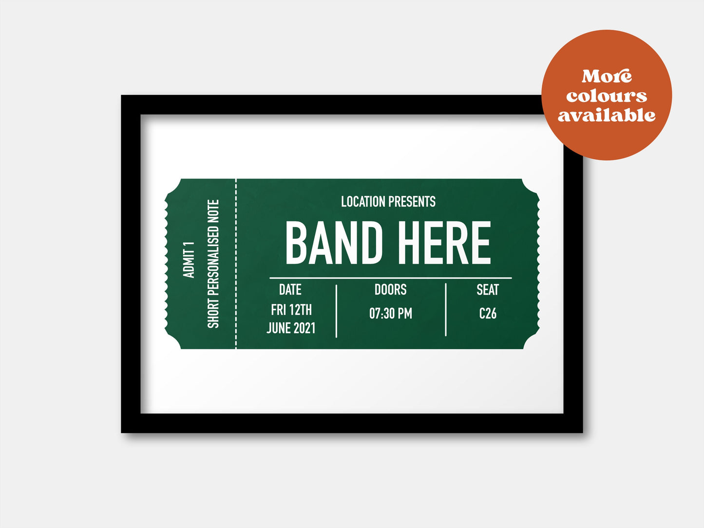 Custom Ticket Print