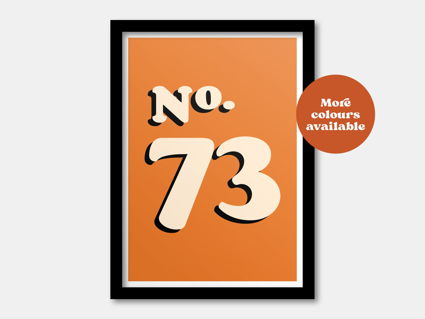 Custom House Number Print