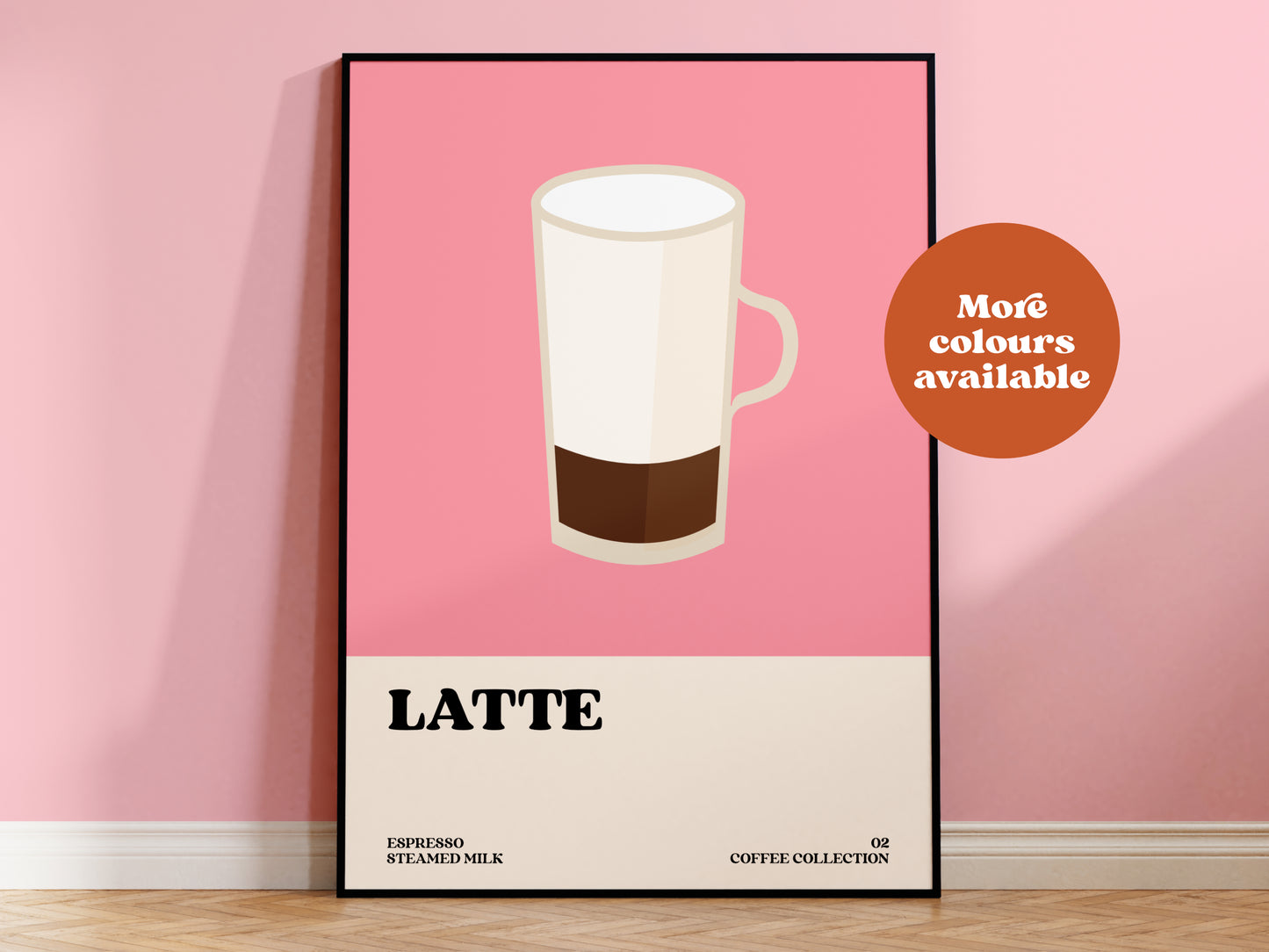 Latte Coffee Print